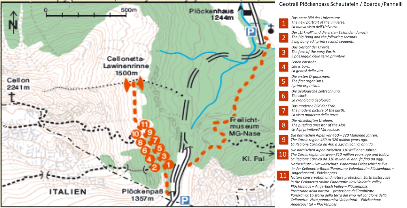 Geopark Karnische Alpen: Geotrails